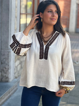 Blouse SALI - BEIGE