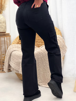 Pantalon cargo NALA - NOIR (9637035966787)