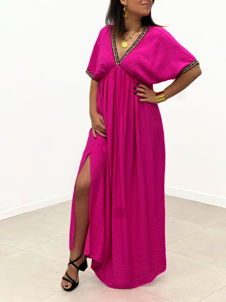 Longue Robe NATIVA - FUSCHIA