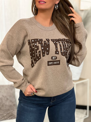 Pull ALIA - TAUPE