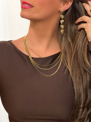 Boucles d’oreilles en acier SARINA - DORE