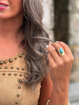 Bague en acier JAMILLA - DORE