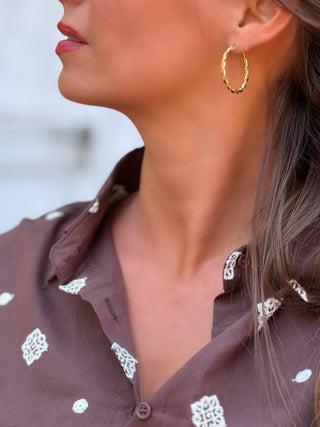 Boucles d’oreilles en acier LEGGA - DORE