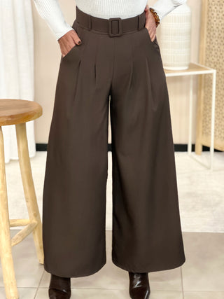 Pantalon PAMELA - MARRON