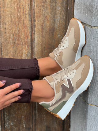 Baskets GIORGINA - KAKI