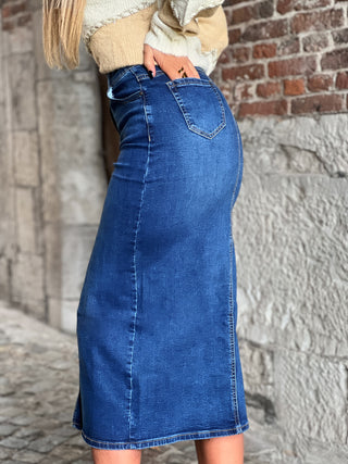 Jupe en jeans ALMA - BLEU (9669007835459)