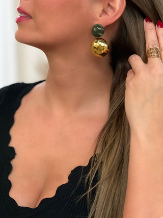 Boucles d’oreilles en acier LINA - KAKI