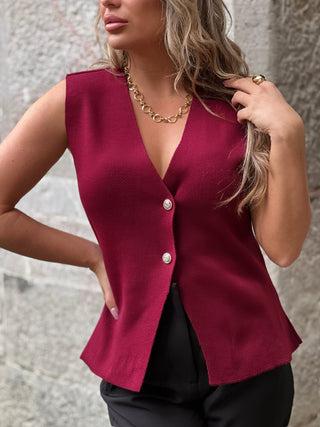 Boléro Gilet FIORINA - BORDEAUX (9660923216195)