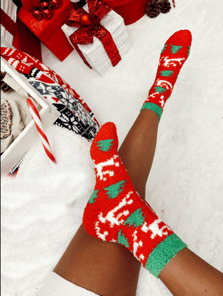 Chaussettes De Noël Femme CLARISSE - Pack 2 (7140995563674)