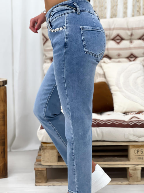 Jeans mom GLADYSSE - BLEU (7772563275930)
