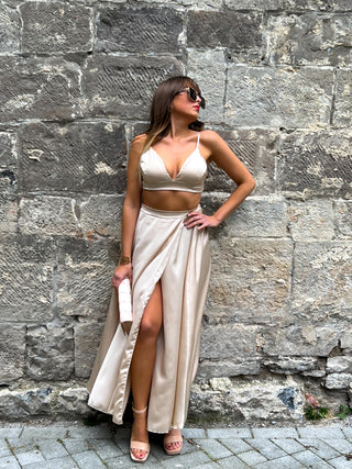 Ensemble jupe ILONNA - BEIGE (7776825409690)