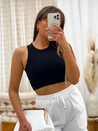 Crop top ARLENE - NOIR (7784187461786)