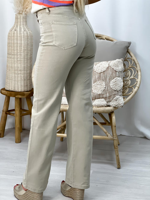 Jeans AVA - BEIGE (7756070322330)